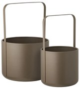 Ghivece decorative 2 buc. din metal ø 24,5 cm Tule – House Nordic