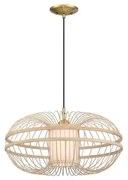 Lustră pe cablu Westinghouse 61255 TULCEA 1xE27/60W/230V bambus