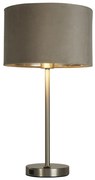 Veioza/Lampa de masa design modern Finn, nickel, taupe