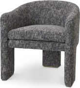 Scaun design LUX Pebbles, cambon negru 115373 HZ