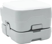 vidaXL Toaletă de camping Gri și alb 41,5 x 36,5 x 30 cm Polietilenă