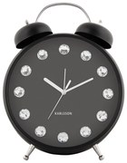 Karlsson 6019BK ceas de masă/alarmă de designnegru, dia. 30 cm