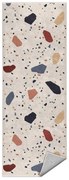 Covor tip traversă crem lavabil 80x200 cm Cracked Terrazzo – Mila Home