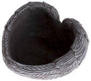 Decorațiune funerară Ghiveci de beton in formă deinimă, 17 x 10 x 17 cm