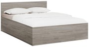 Pat de o persoana stejar trufa, SOFIA 120 x 200 cm Saltele: Cu saltele Coco Maxi 20 cm, Somiera pat: Cu lamele drepte