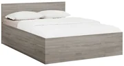 Pat de o persoana stejar trufa, SOFIA 120 x 200 cm Saltele: Cu saltele Coco Maxi 20 cm, Somiera pat: Cu lamele drepte