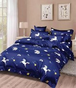 Lenjerie de pat din bumbac UNICORN BLUE Dimensiune lenjerie de pat: 70 x 90 cm | 140 x 200 cm