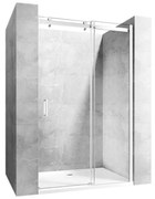 Rea Nixon-2 usi de dus 140 cm culisanta crom luciu sticla transparenta REA-K5007