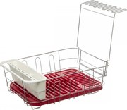 Scurgator vase Neo Red, otel cromat, 44x36x16cm