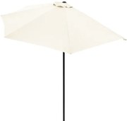 Deuba Umbrelă de soare semicirculară de grădină - crem