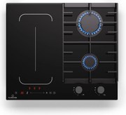 Klarstein MultiChef 4, plită cu inducție și gaz, 4 zone de gătit, 2 arzătoare cu gaz, 2 plite cu inducție, FlexZone