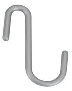 Cârlige argintii 6 buc. de agățat din plastic City – Metaltex