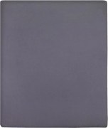 vidaXL Cearșaf de pat cu elastic, 2 buc., antracit, 180x200 cm, bumbac