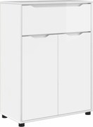 vidaXL Dulap de Baie Alb lucios 72,5 x 36,5 x 100 cm Lemn compozit