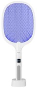 Paletă LED electrică anti-insecte 2 în 1 1200 mAh/5V alb