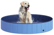 PawHut Piscină Pliabilă PVC pentru Câini, Albastru Deschis, Ușor de Curățat, 160x30cm | Aosom Romania