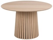 Masă dining din furnir de stejar deschis Actona Christo, ø 75 cm
