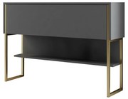 Comodă Luxe Anthracite and Gold