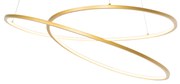 Lampă suspendată de design aurie 72 cm inclusiv LED cu dimmer în 3 trepte - Rowan