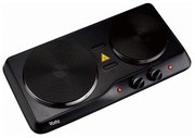 Plita electrica dubla Oliver Voltz OV51445ND, 2500W, 5 trepte, Indicator luminos, Negru