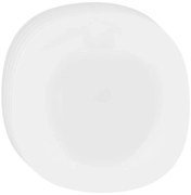Set de farfurii adânci din sticlă opal Altom White harmony 22,5 cm, 6 buc
