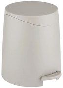 Coș de gunoi taupe cu pedală din plastic 3 l Portes – Allstar