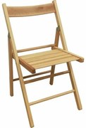 Compactor Scaun pliant Fiesta, fag deschis, 41 x42 x 78 cm
