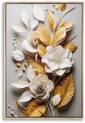 Mauro Ferretti Patrat De Perete Cu Cadru Flora M 42X3,5X62 | Aosom Romania