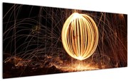 Tablou cu bilă iluminată (120x50 cm)