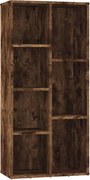 vidaXL Bibliotecă, stejar fumuriu, 50x25x106 cm