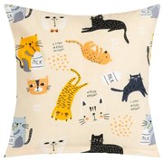 Bellatex Pernă Adela Cat galben , 40 x 40 cm