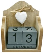 Calendar perpetuu de birou EPOQUE, Gri, 10x12.5cm