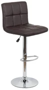 Scaun bar maro rotativ, reglabil pe inaltime, din piele ecologica ABS 191