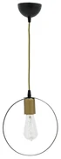 Lustra Lunissya Negru-Auriu 23x66 cm