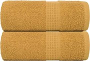 vidaXL Prosoape de oaspeți, FROGN, 2 buc, aurii, 30x50 cm, 360 g/m²