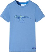 vidaXL Tricou pentru copii, albastru mediu, 128
