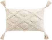 Perna cu franjuri si model smoc, 30 x 50 cm, INCA