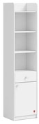 Biblioteca cu sertar pentru copii 43x184x38 cm, colectia Varia White