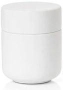 Borcan din gresie cu capac Zona UME, alb