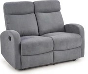 Canapea pliabila OSLO 2S, gri, stofa, 128x95/158x100 cm