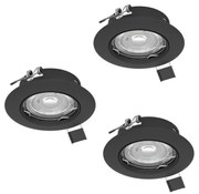 SET 3x corp de iluminat LED încastrat PENETO 1xGU10/2,8W/230V Eglo 900754