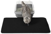 Covoras pentru litiera pisicii 60x45 cm, negru