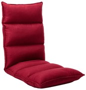 vidaXL Scaun de podea pliabil, roșu vin, material textil