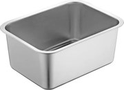Tava de copt Rosberg R51222K327, 32x22x7 cm, Otel inoxidabil, Dreptunghiulara, Inox