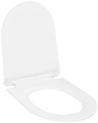 vidaXL Capac WC cu închidere silențioasă, eliberare rapidă, alb