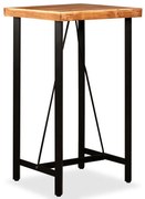 vidaXL Masă de bar, lemn masiv de acacia, 60 x 60 x 107 cm
