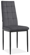 Scaune de dining gri-antracit 2 buc. din catifea Becca – Støraa