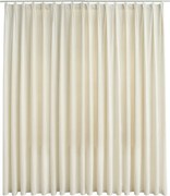 vidaXL Draperie opacă, crem, 290 x 245 cm, catifea, cu cârlige