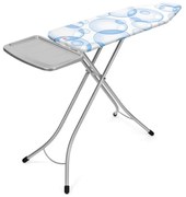 Masa de calcat Brabantia B 90300120, 124x38 cm, 7 pozitii de reglare, Suport generator de abur, PerfectFlow, Alb/Albastru