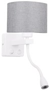 LED Aplică perete POLO 1xE27/40W+LED/2W 230V alb